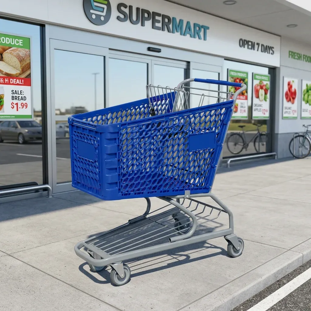 Light Duty Convenience Store 120L Shopping Trolley