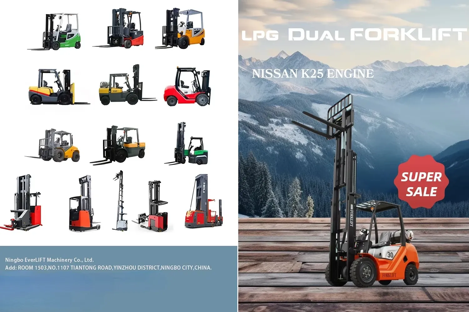 LPG Forklift Truck 3M 4M 5M and Pneumatic Tyres photo 5