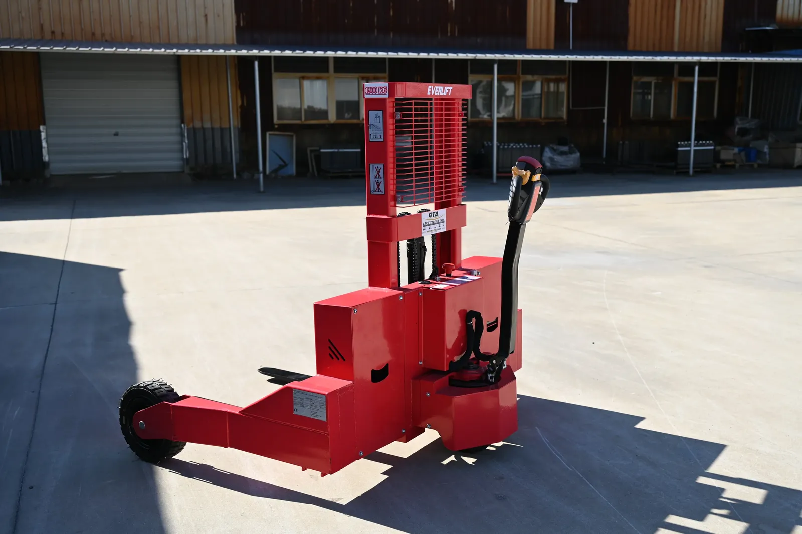 Electric Pallet Stacker Walkie Forklift Lifting Truck 1500 kg photo 4