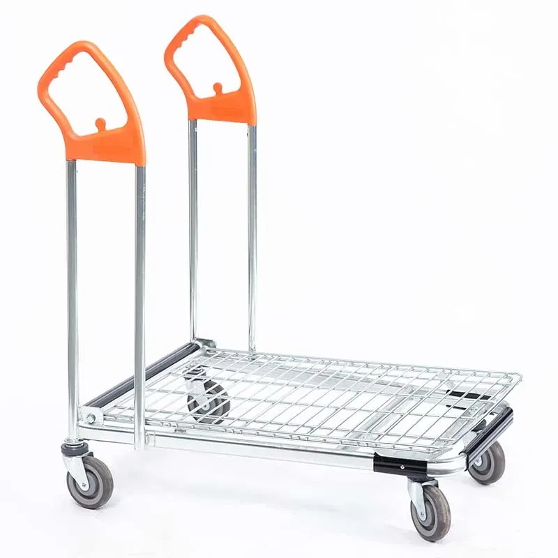 Heavy Duty Stainless Steel Mesh 2 Layer Folding Cart (LPT-36847) photo 2