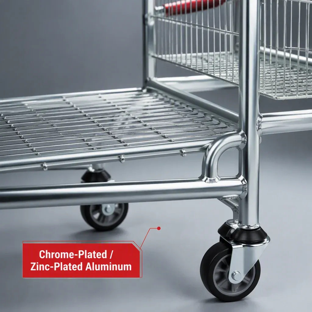 Heavy Duty Warehouse Trolley Platform Five-Wheel detail 7