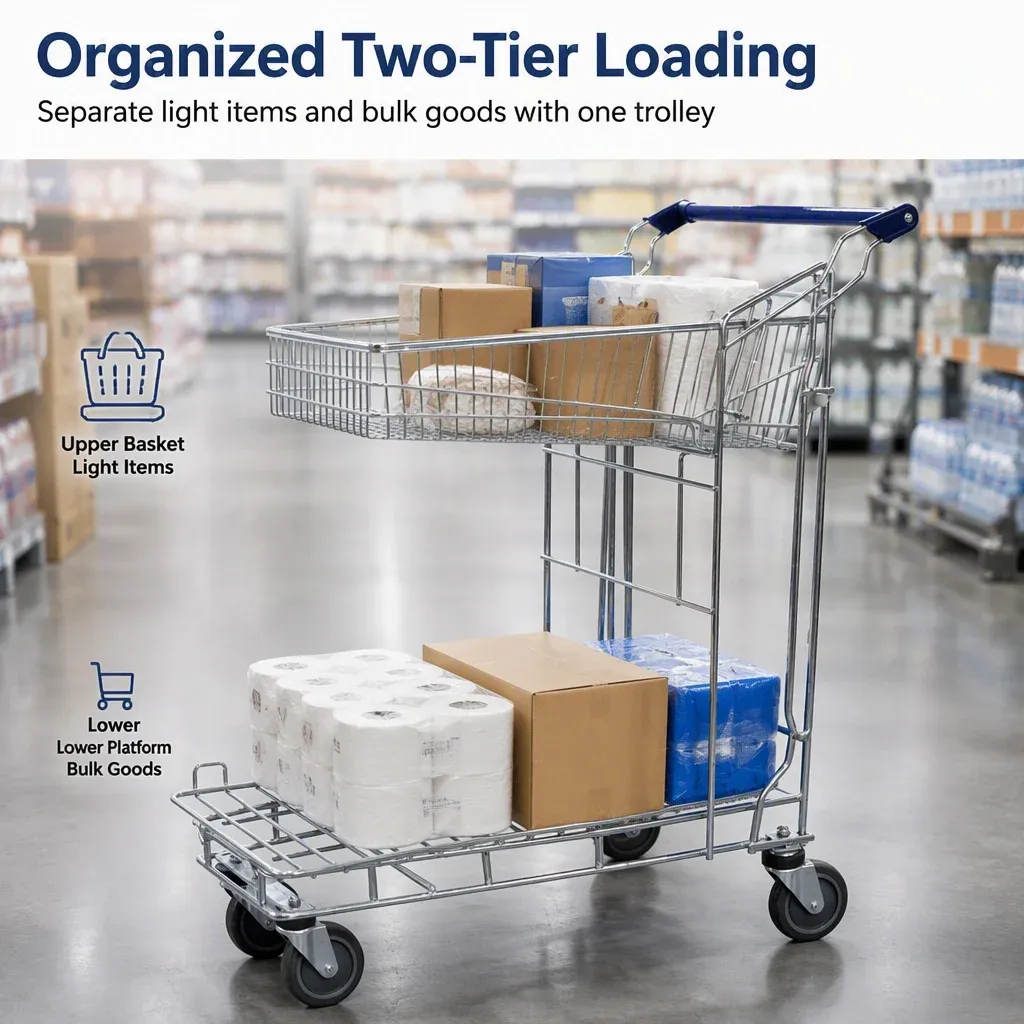 Castor Logistic Warehouse Trolley with 200 kg (LPT-24367) detail 2
