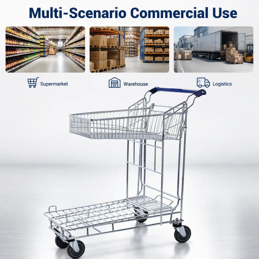 Castor Logistic Warehouse Trolley with 200 kg (LPT-24367) detail 3