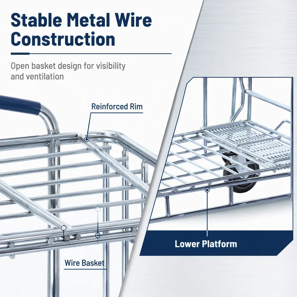 Castor Logistic Warehouse Trolley with 200 kg (LPT-24367) detail 6