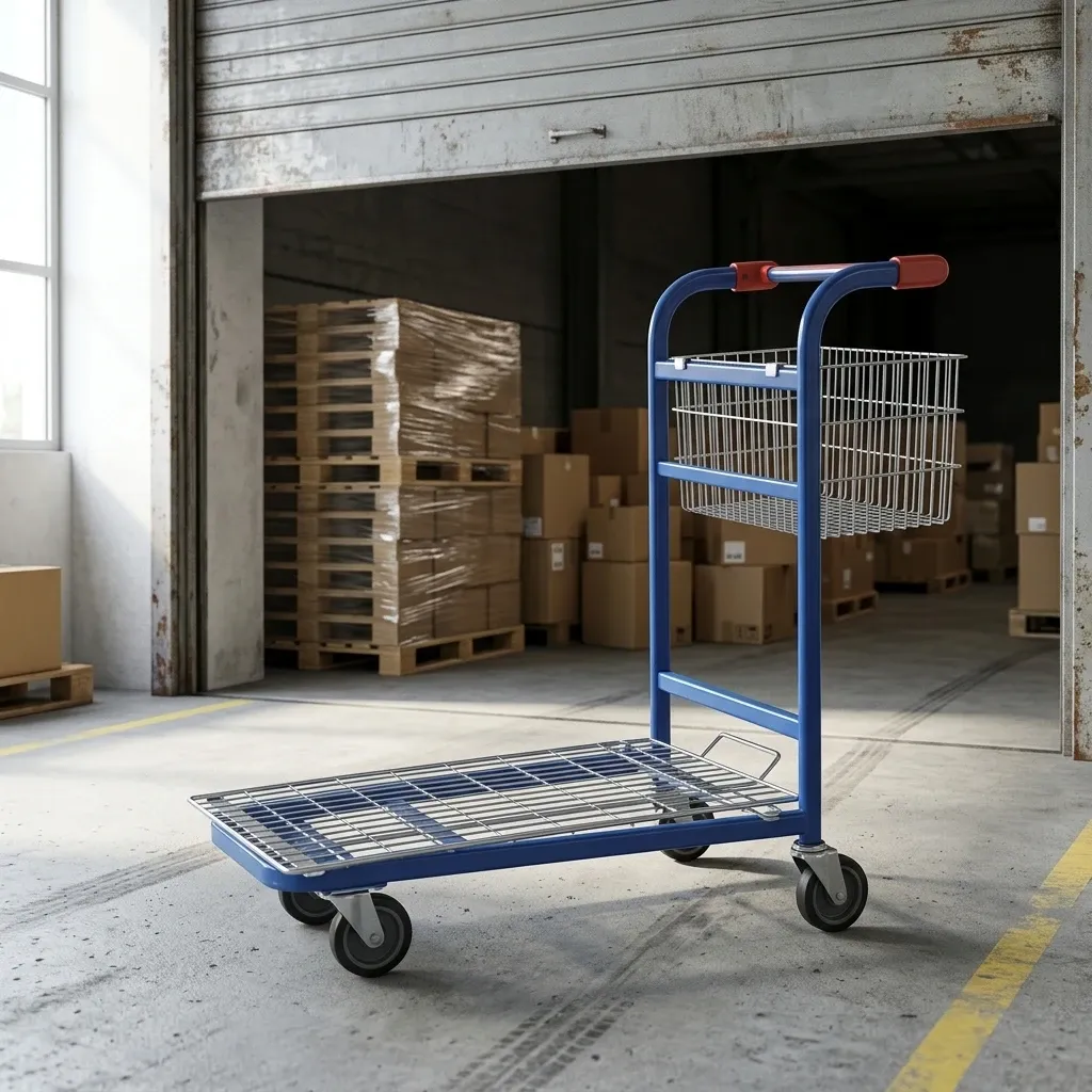 Heavy-Duty Wire Basket Picking Cart (LPT-85170)