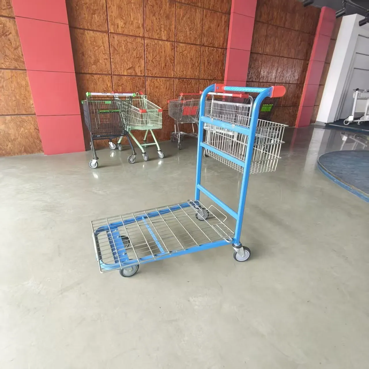 Heavy-Duty Wire Basket Picking Cart (LPT-85170) photo 4