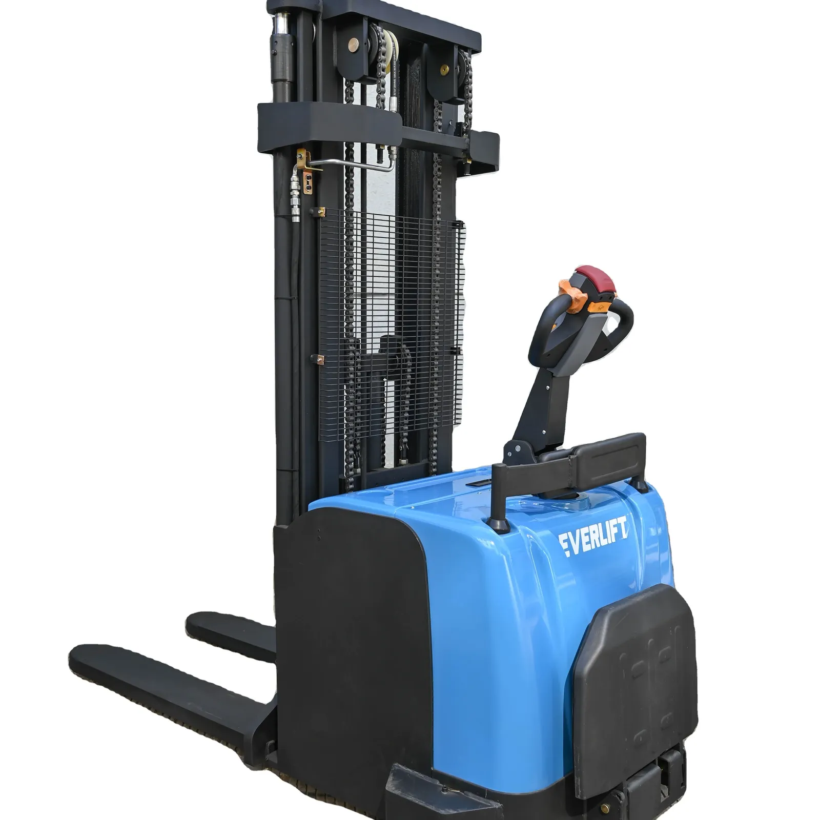 Ride-on Electric Pallet Stacker 3-Stage Mast 4m 5m 6m Stand-on 2t/2.5t photo 1