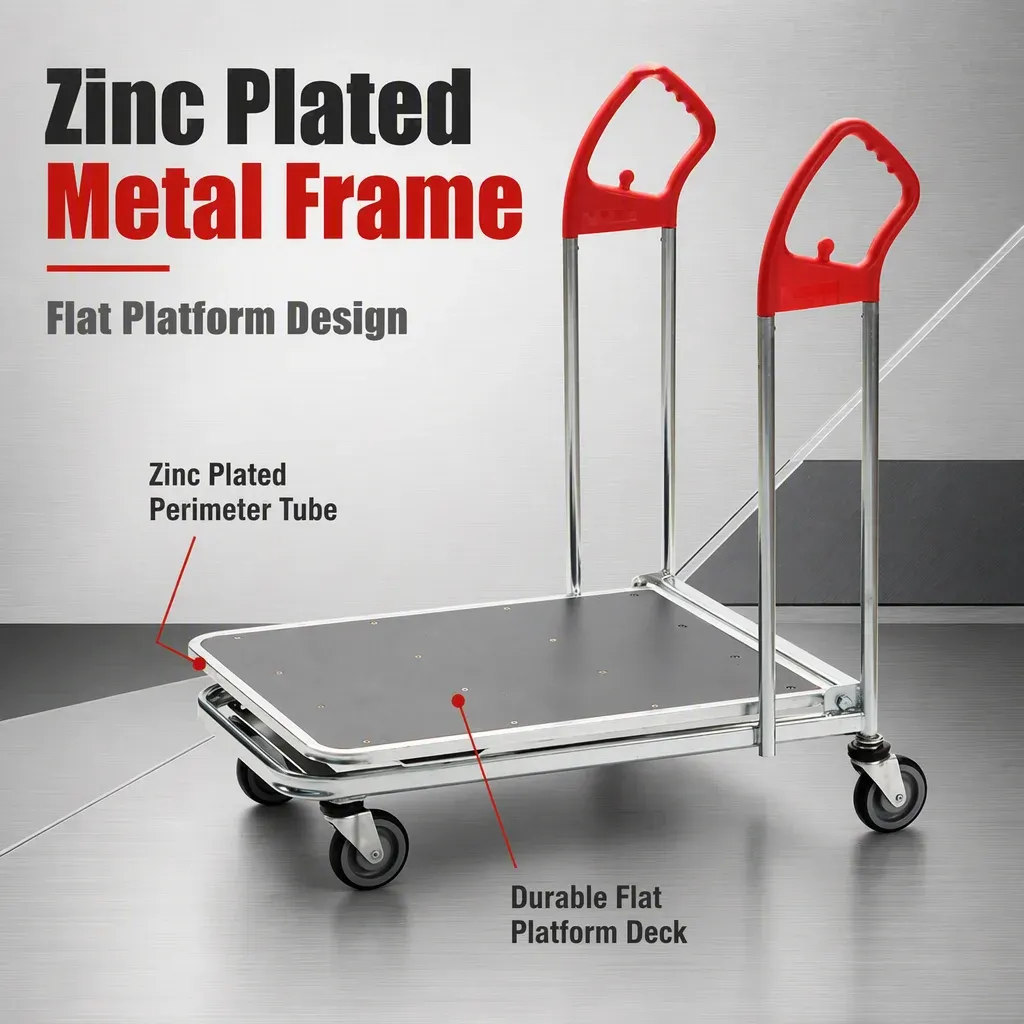Heavy Duty Mesh Structure Zinc Plated Cart detail 4