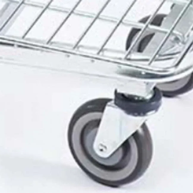 Heavy Duty Wire Mesh Unfolding Cart with 4 photo 5