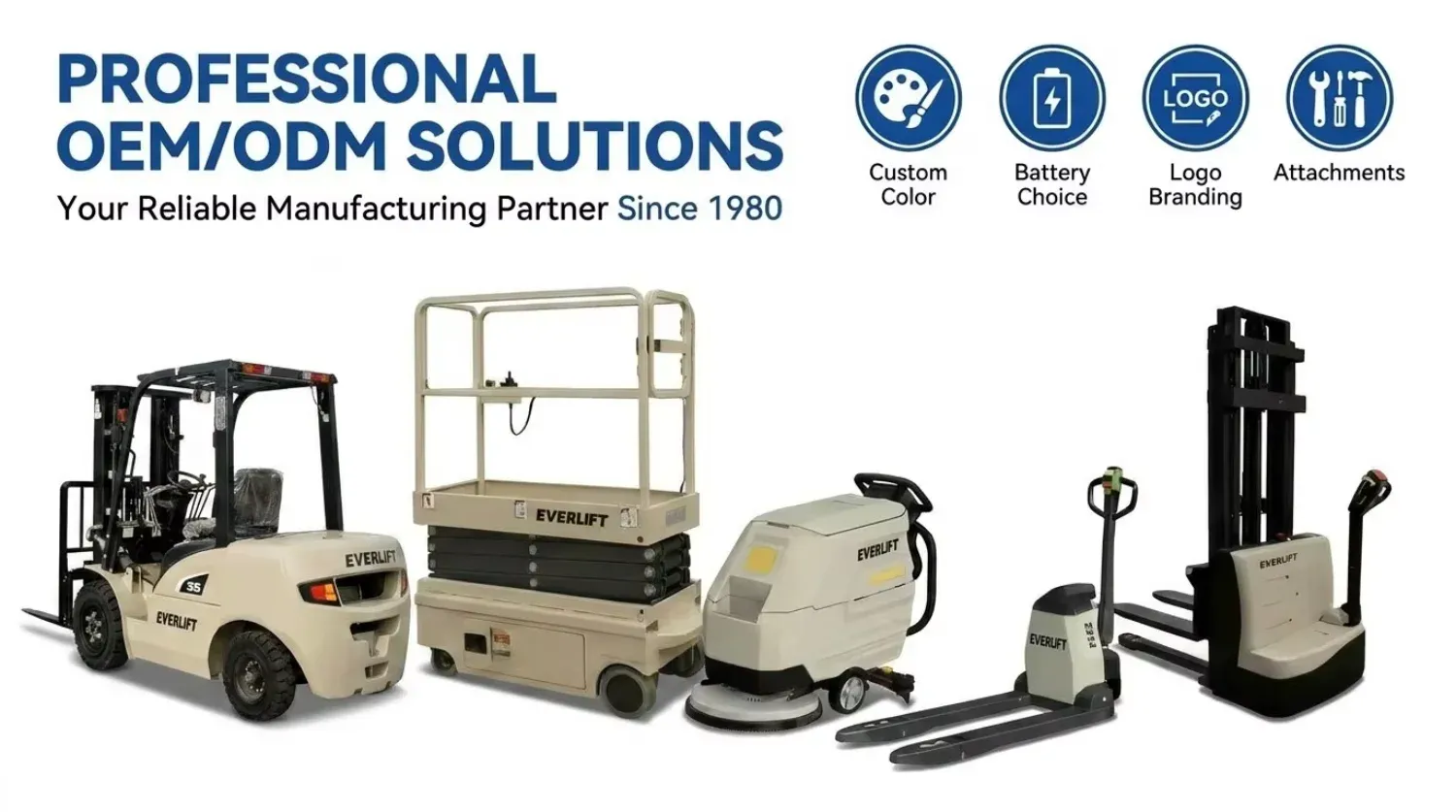 3m-10m Height Battery Operated Electric 2Ton 3 Way Pallet Stacker detail 11