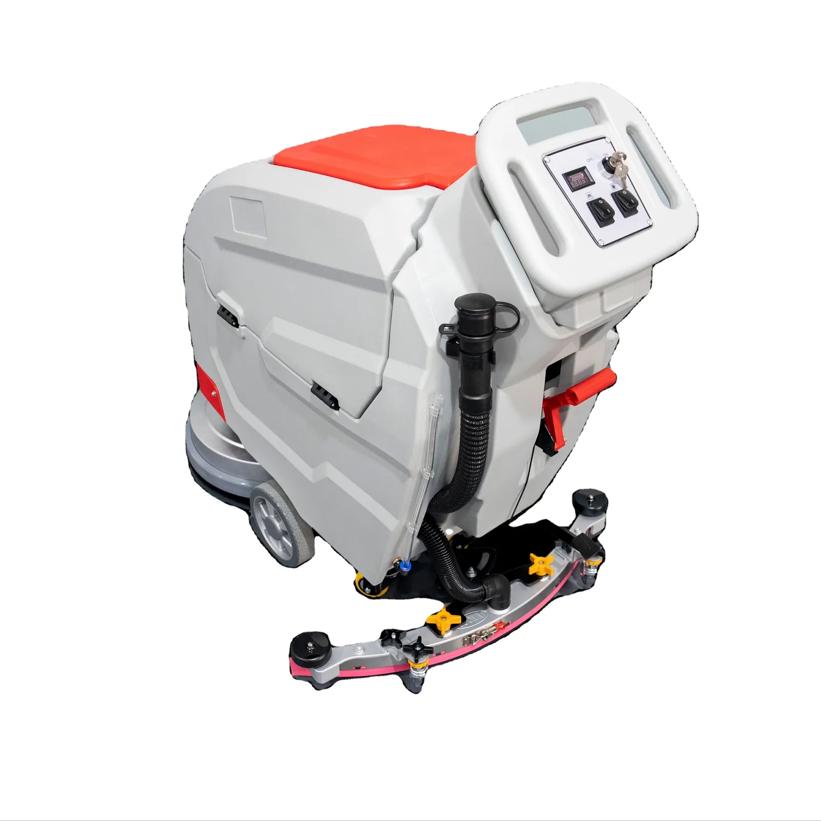 Electric Walk-Behind Rotary Floor Scrubber with Hot Water