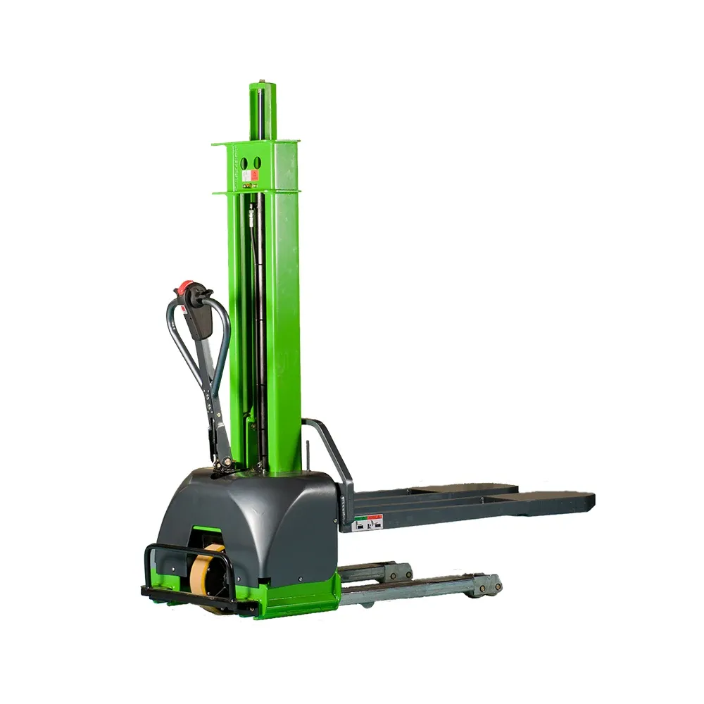 All-Electric Self-Lifting Stacker Forklift with 1.5 Ton photo 1