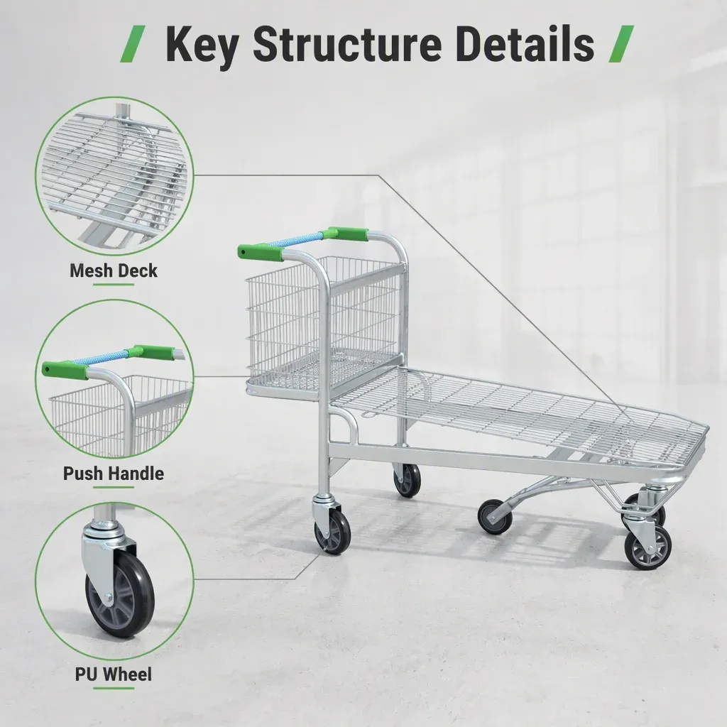 Castor Logistic Cart 500 kg detail 4