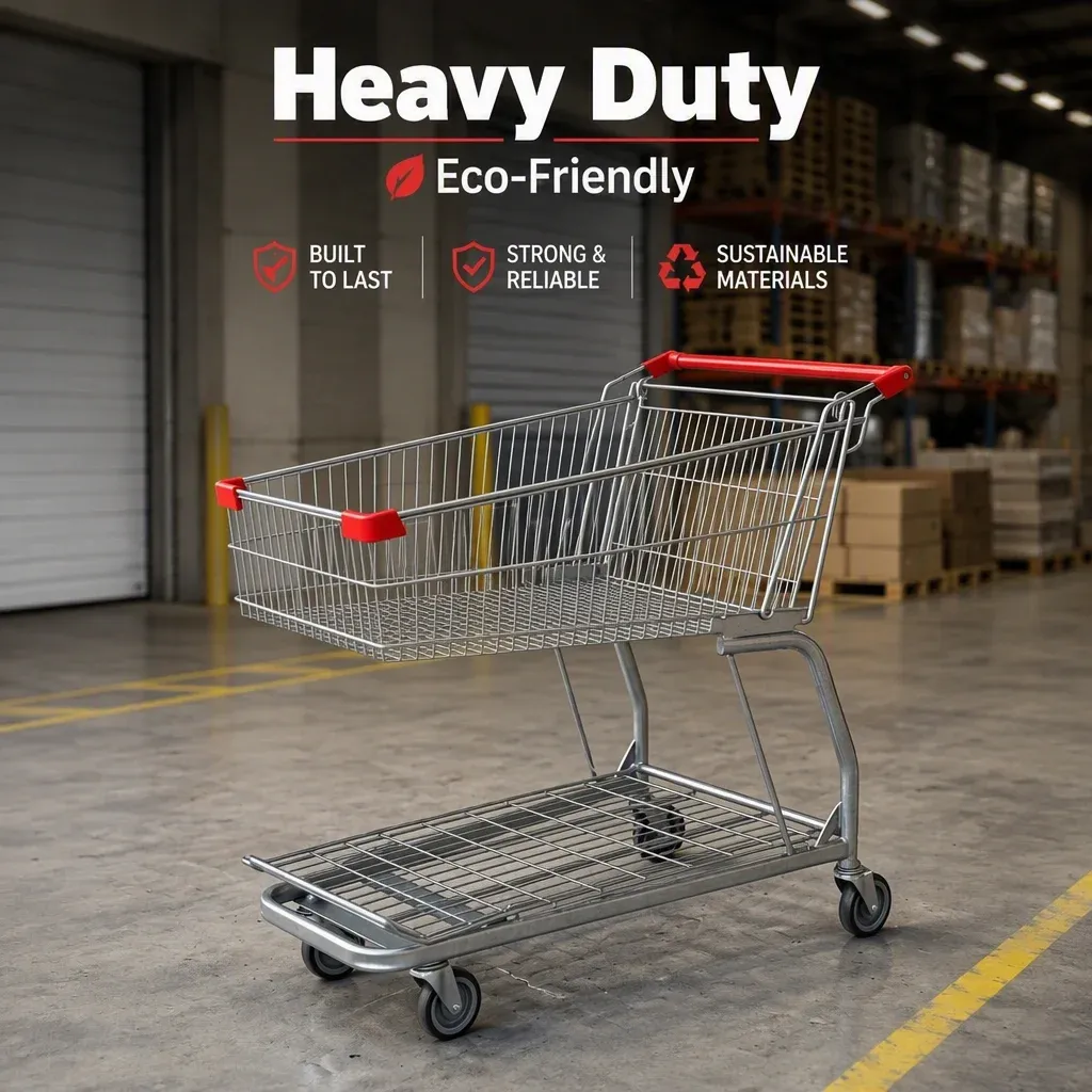 Metal Cart with Mesh Structure Heavy Duty detail 1