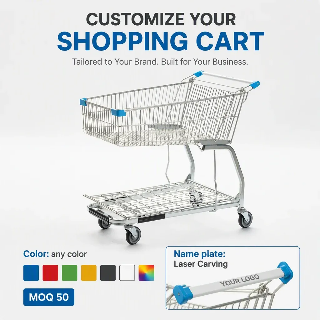 Metal Cart with Mesh Structure Heavy Duty detail 4