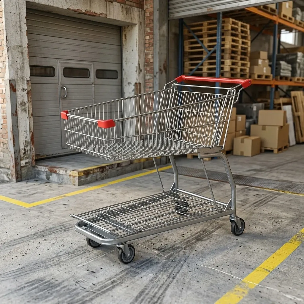 Metal Cart with Mesh Structure Heavy Duty photo 4