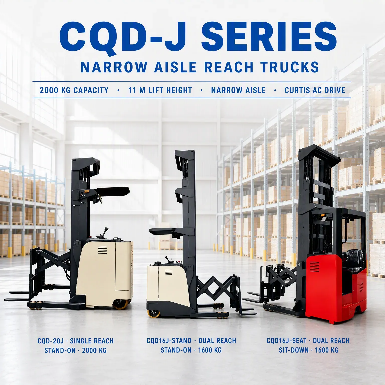 Seated Electric Reach Truck 1600 kg photo 2
