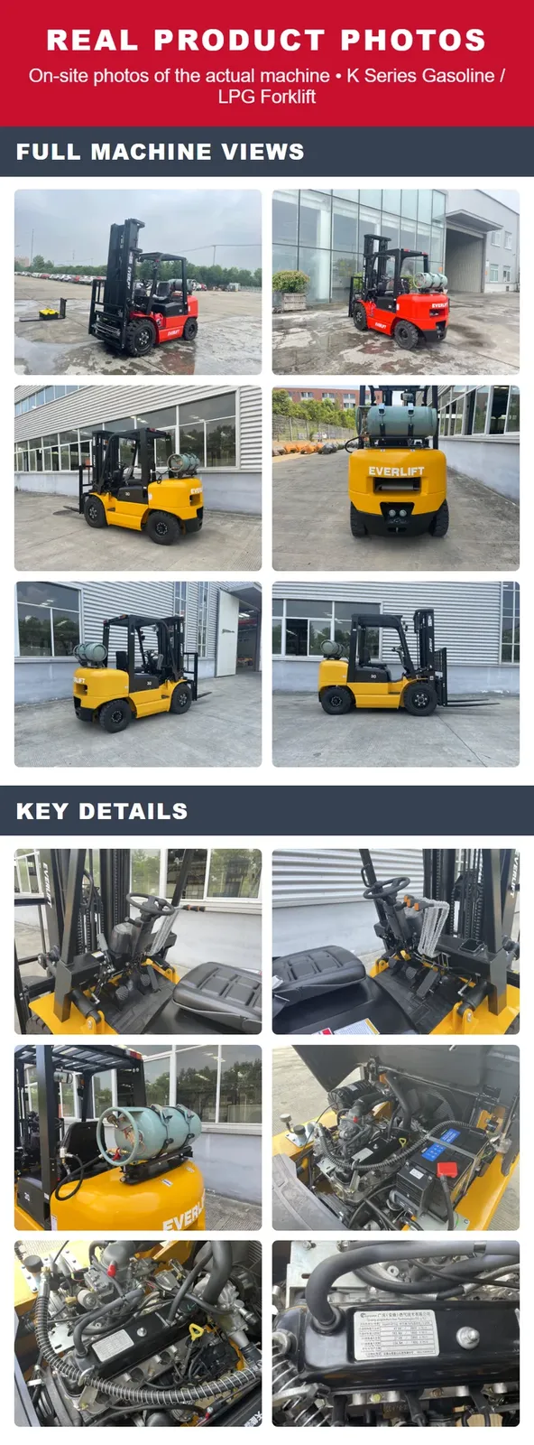 Propane LPG Forklift 4 Ton 4000 kg detail 9