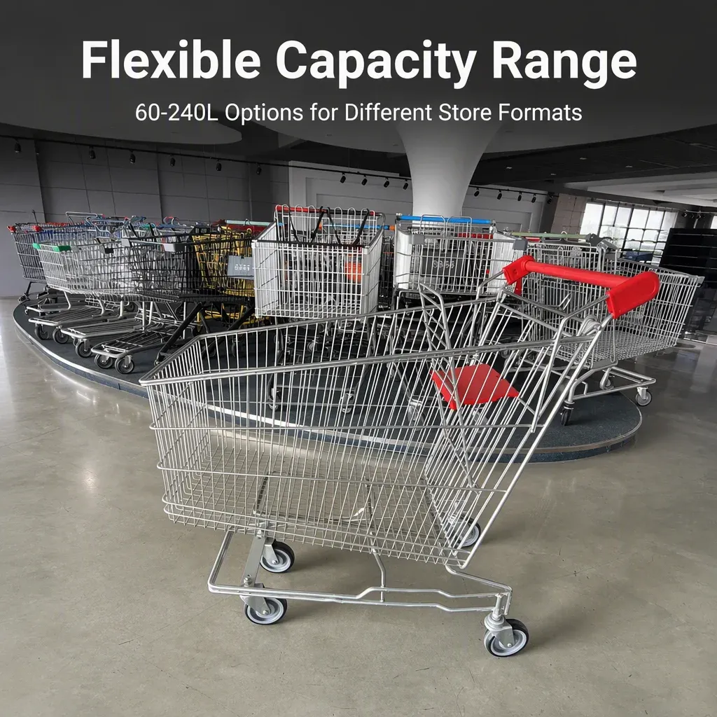 Australian Style Supermarket Shopping Trolley 210L detail 7