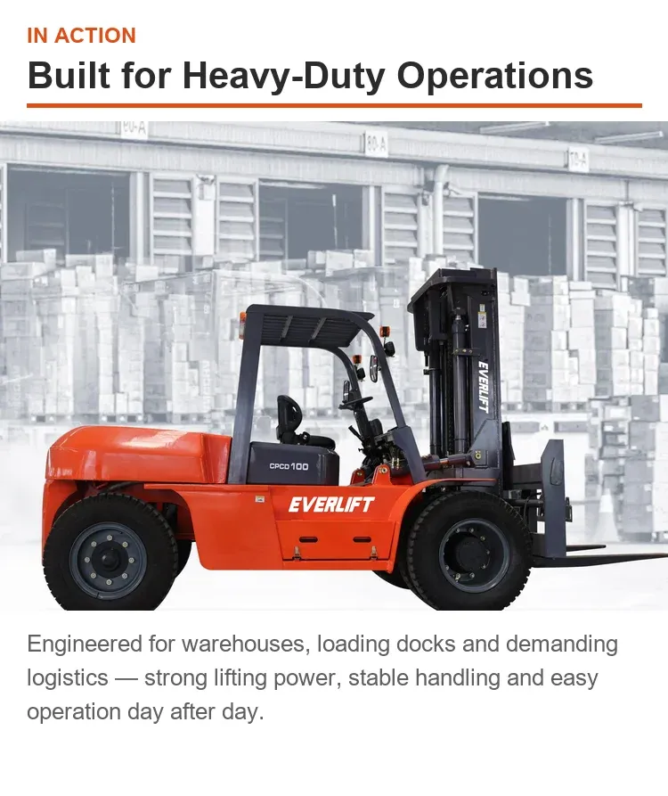 Diesel Forklift 12 Ton Counterbalance detail 3