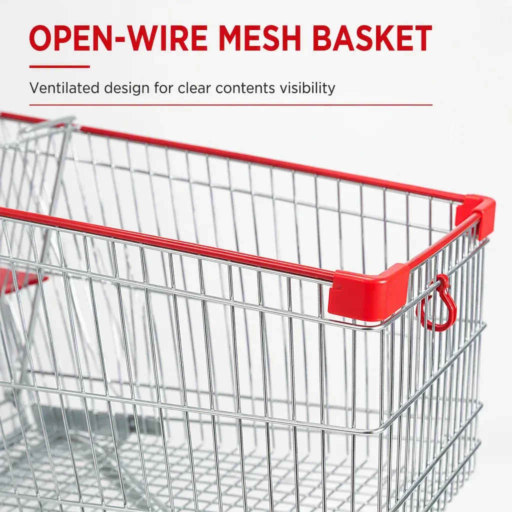 180L European Shopping Trolley detail 4