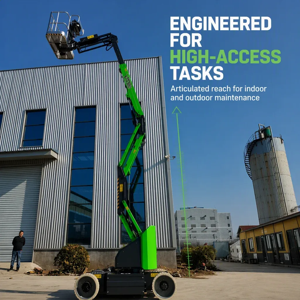 Towable Boom Lift Mobile Work Platform 8M 10M 12M 14M 20M 200 to 300 kg (LPT-28890) detail 1