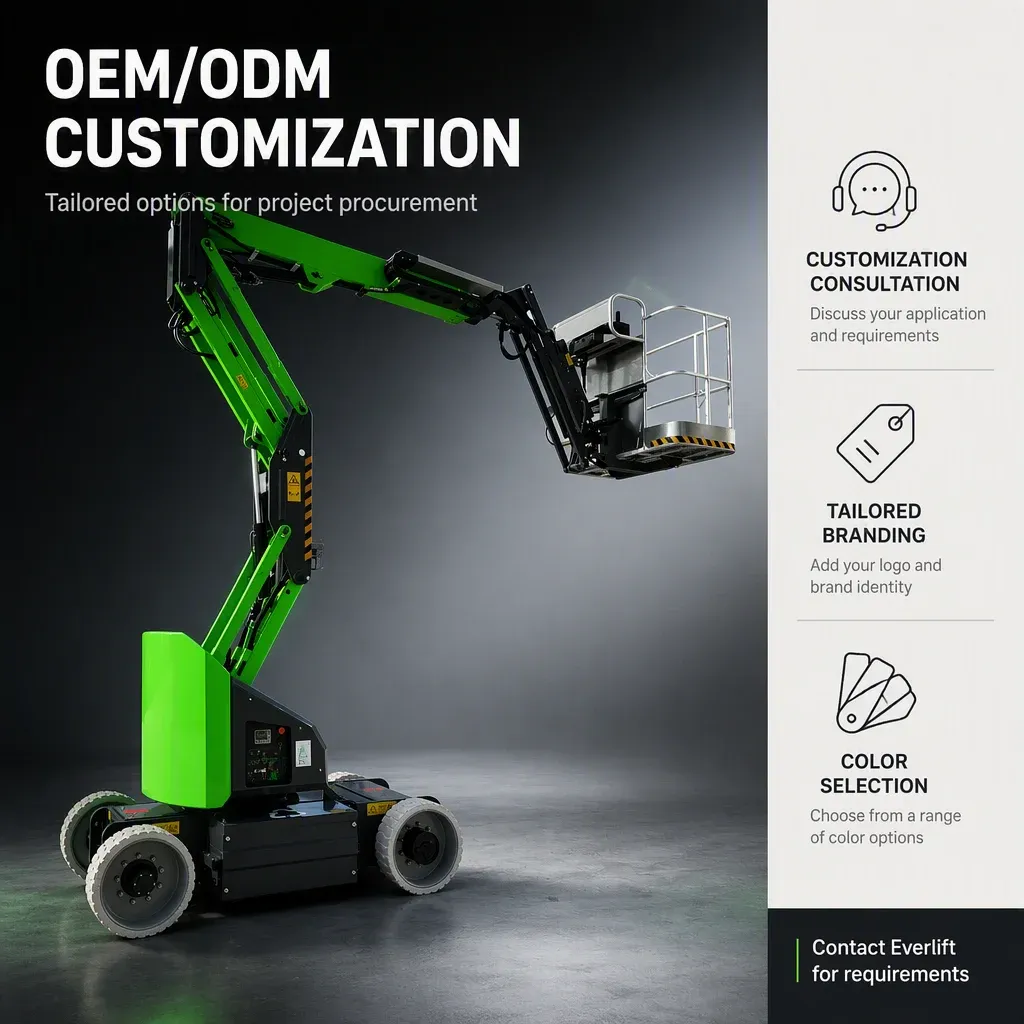 Towable Boom Lift Mobile Work Platform 8M 10M 12M 14M 20M 200 to 300 kg (LPT-28890) detail 14