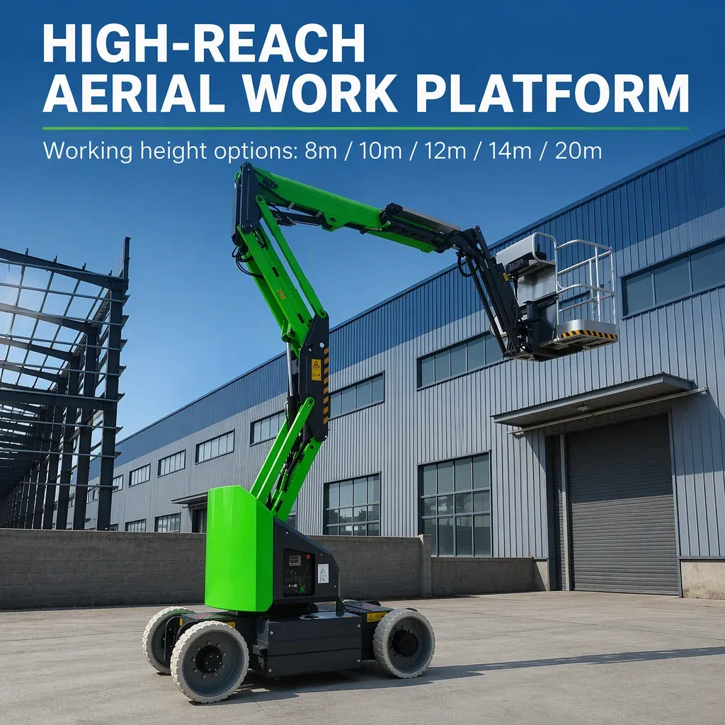 Towable Boom Lift Mobile Work Platform 8M 10M 12M 14M 20M 200 to 300 kg (LPT-28890) detail 2