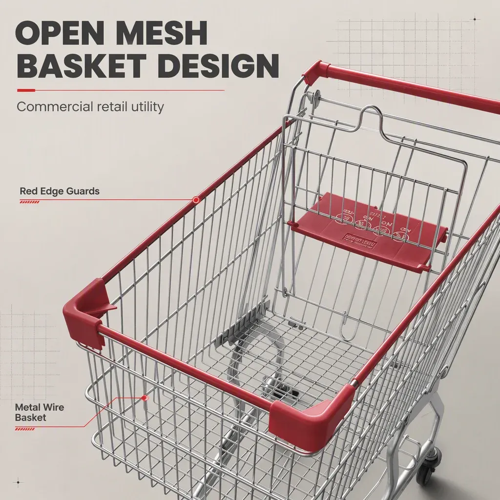 German Style Metal Folding Shopping Trolley German detail 6
