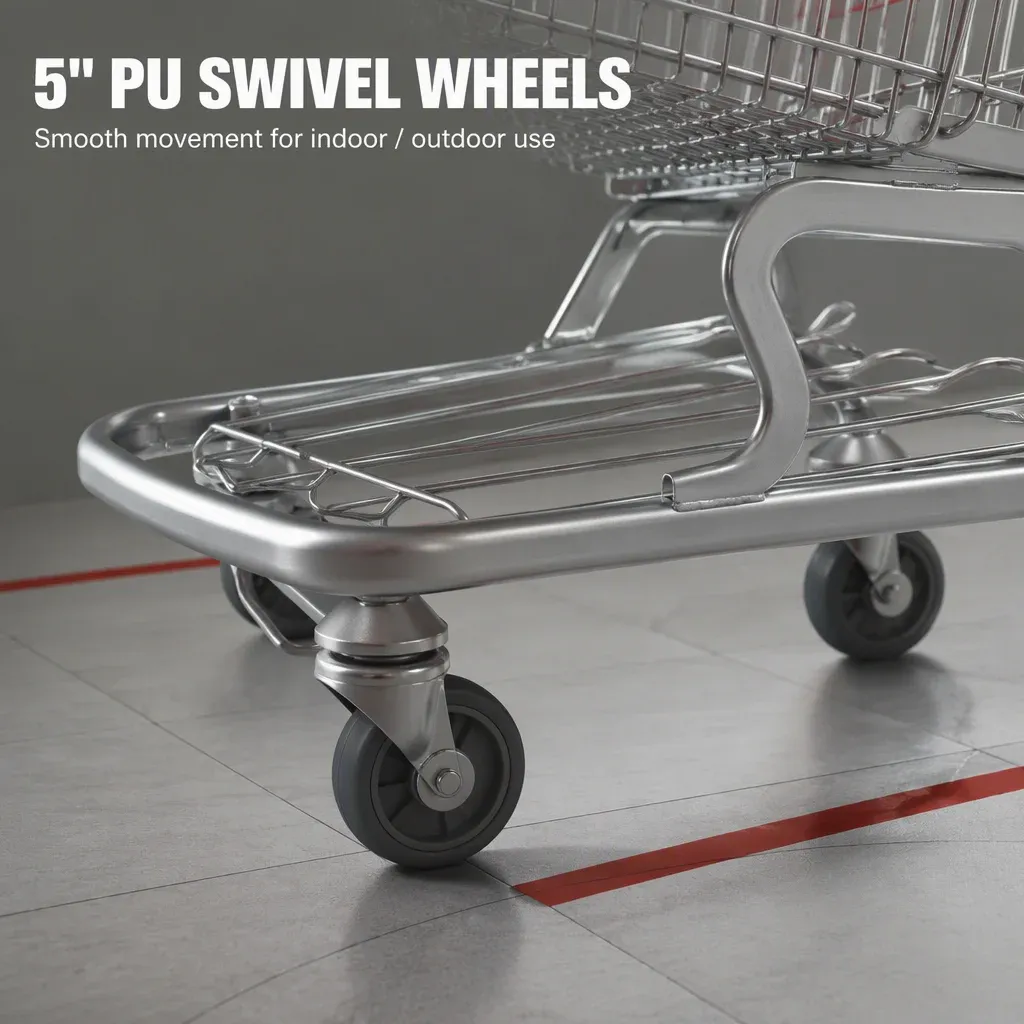 German Style Metal Folding Shopping Trolley German detail 7