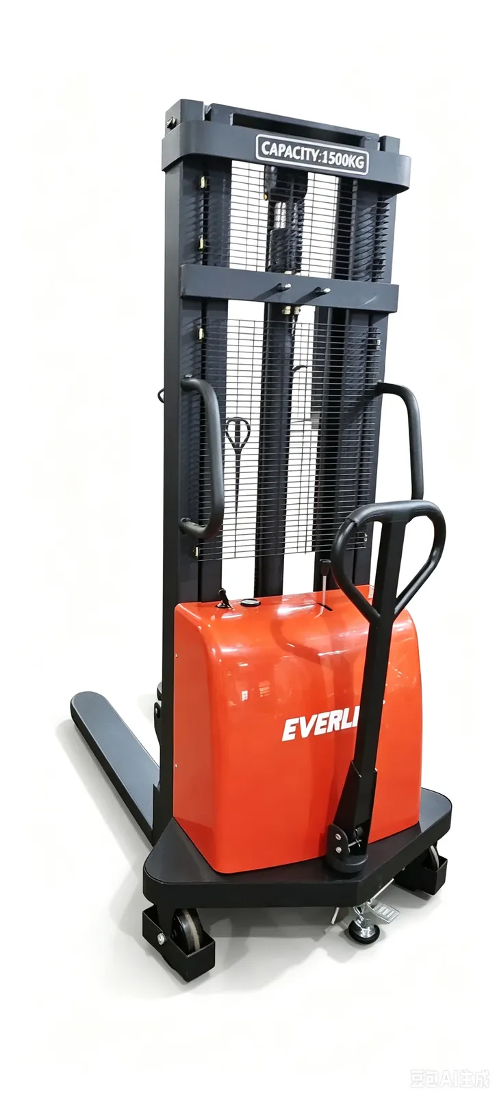 1.6m 2m 3m Semi Electric Stacker Walkie Stacker 1T 1.5Ton photo 4