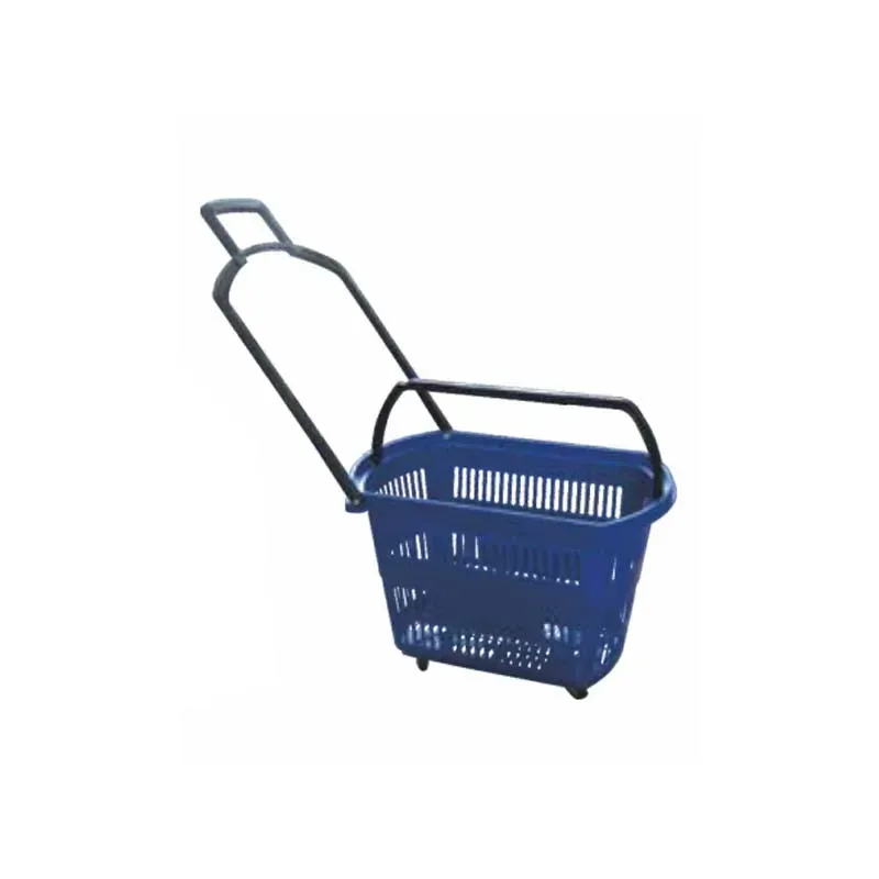 Supermarket Shopping Trolley Colourful PP Plastic 35L (LPT-90113) photo 2