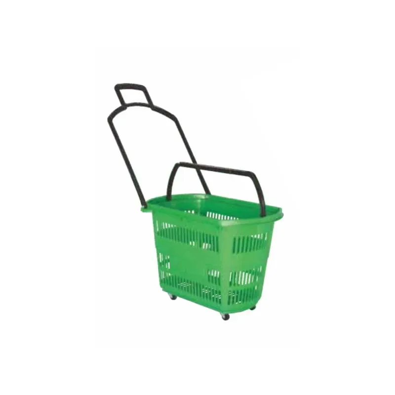 Supermarket Shopping Trolley Colourful PP Plastic 35L (LPT-90113) photo 4