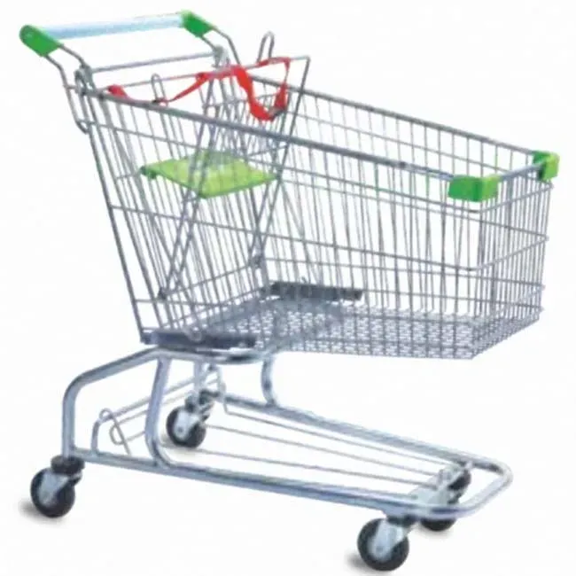 American Style 150L Shopping Trolley Metal detail 1