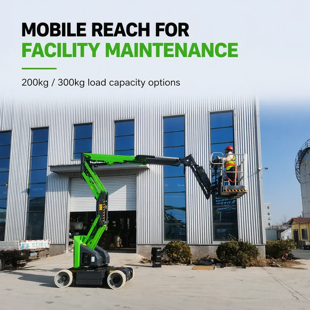 Towable Boom Lift Mobile Work Platform 8M 10M 12M 14M 20M 200 to 300 kg (LPT-91950) detail 3