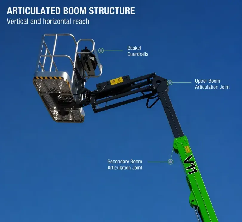 Towable Boom Lift Mobile Work Platform 8M 10M 12M 14M 20M 200 to 300 kg (LPT-91950) photo 3
