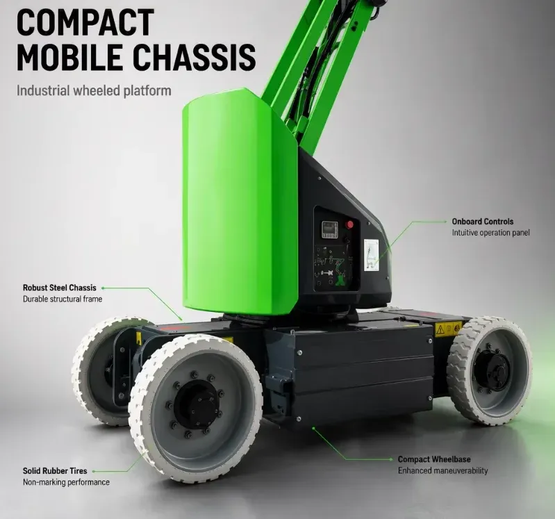 Towable Boom Lift Mobile Work Platform 8M 10M 12M 14M 20M 200 to 300 kg (LPT-91950) photo 6