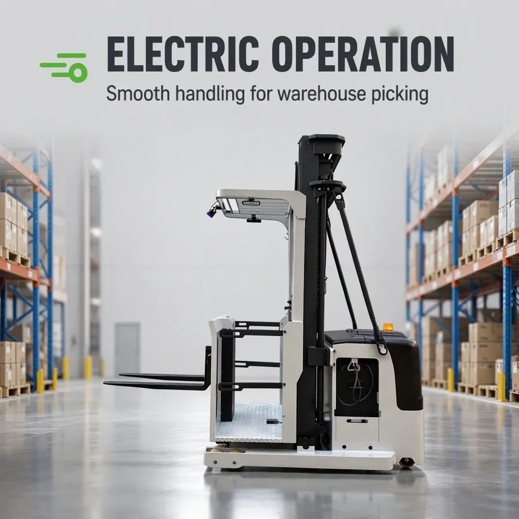 Man up Electric Order Picker 1000 to 1500 kg detail 2