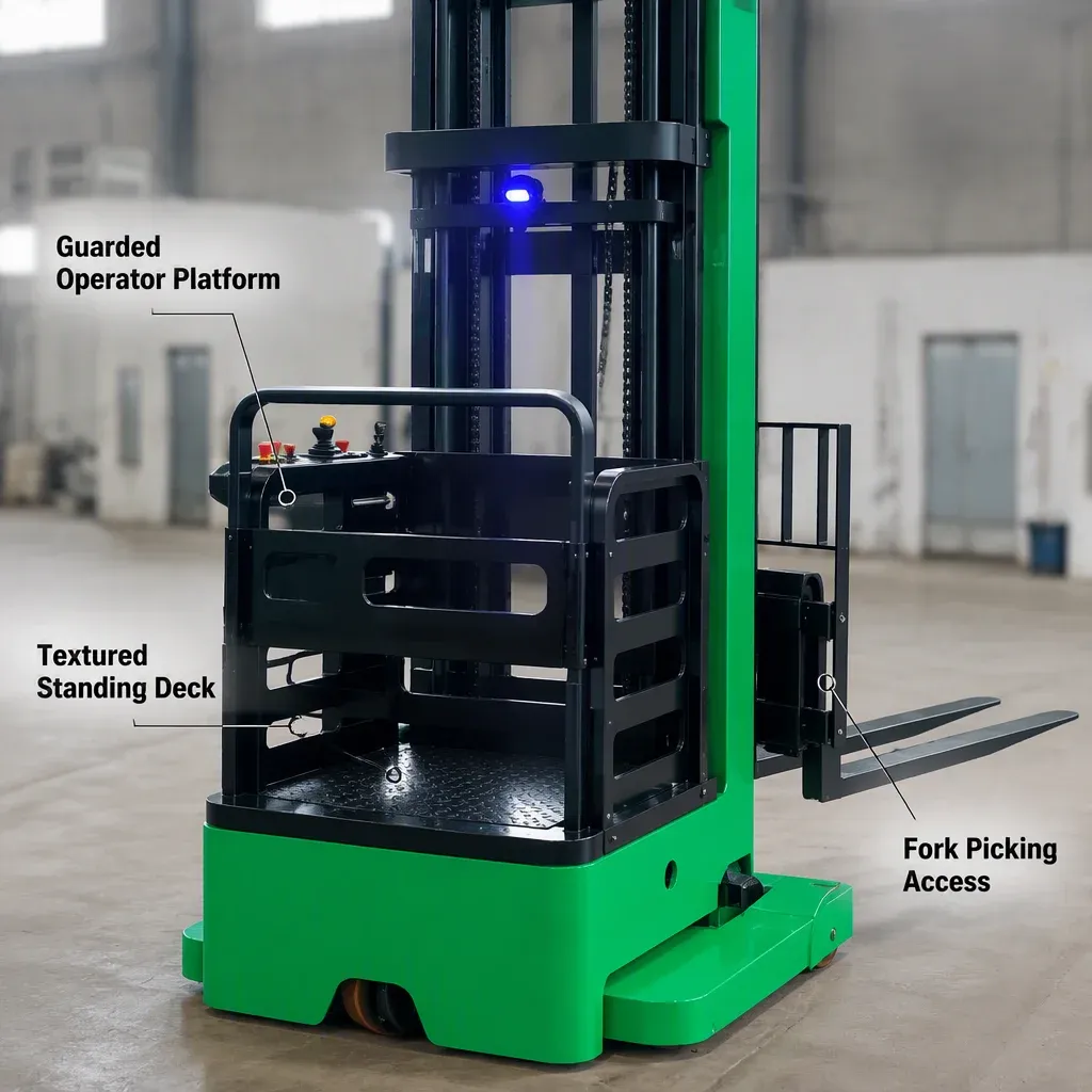 Man up Electric Order Picker 1000 to 1500 kg detail 6