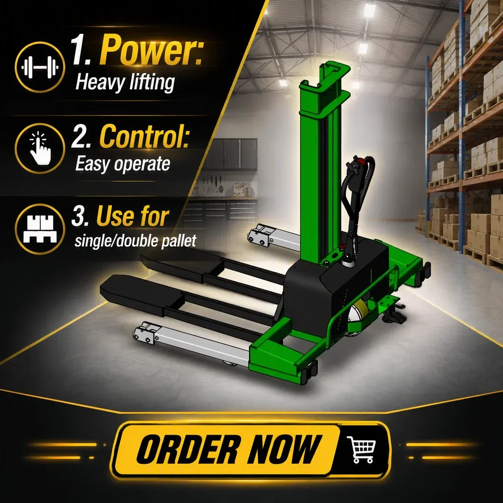 Use for US Australia Pallet Straddle Les Self Loading Stacker 500 kg (LPT-64235) photo 1