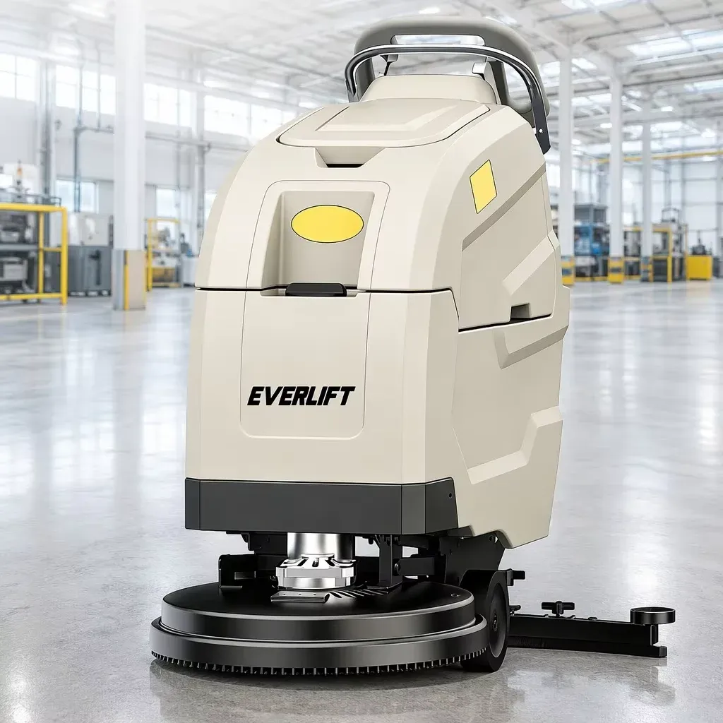 Industrial Automatic Floor Scrubber Dryer Hand Double Box