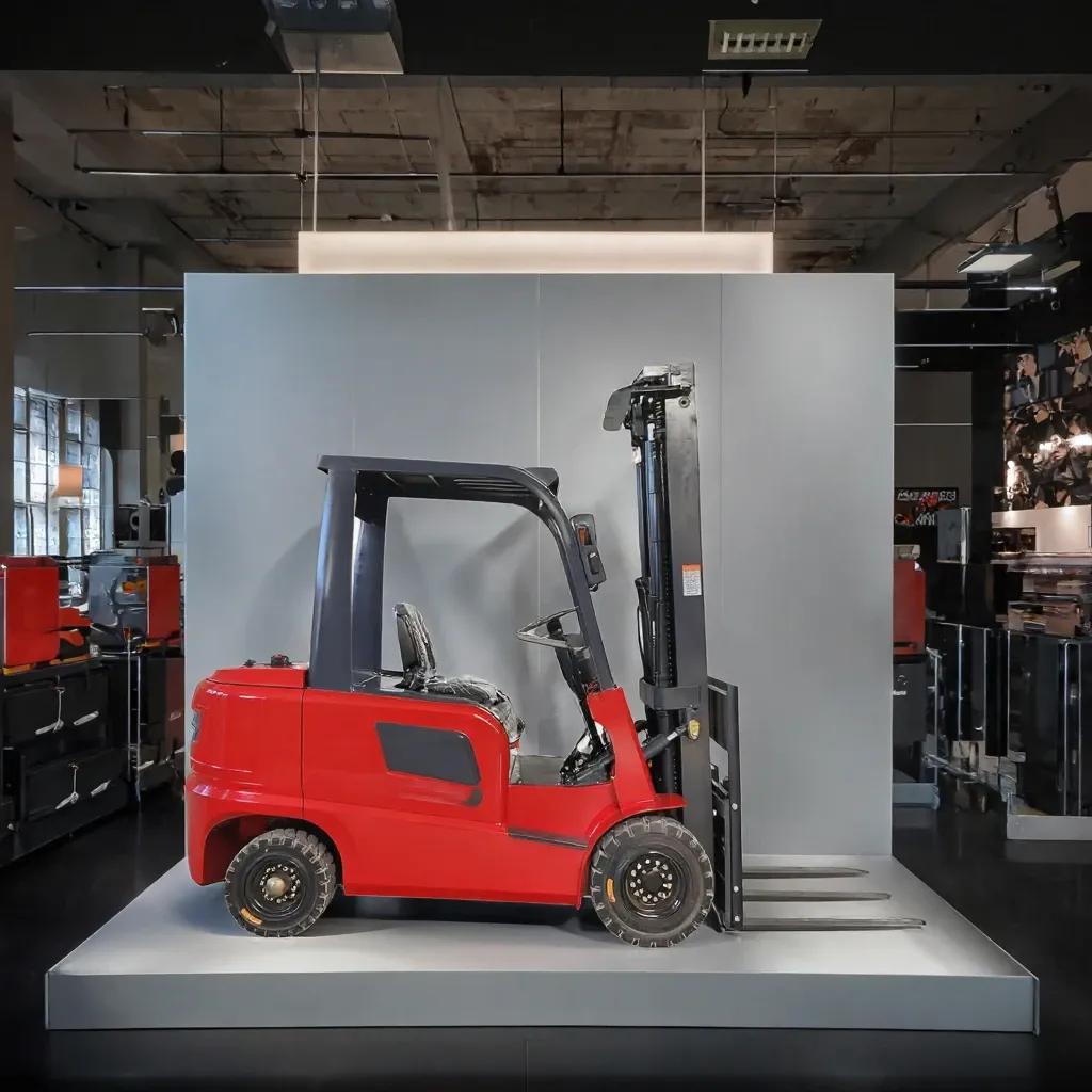3 Ton Diesel Forklift with Three Stage Mast Pneumatic photo 5