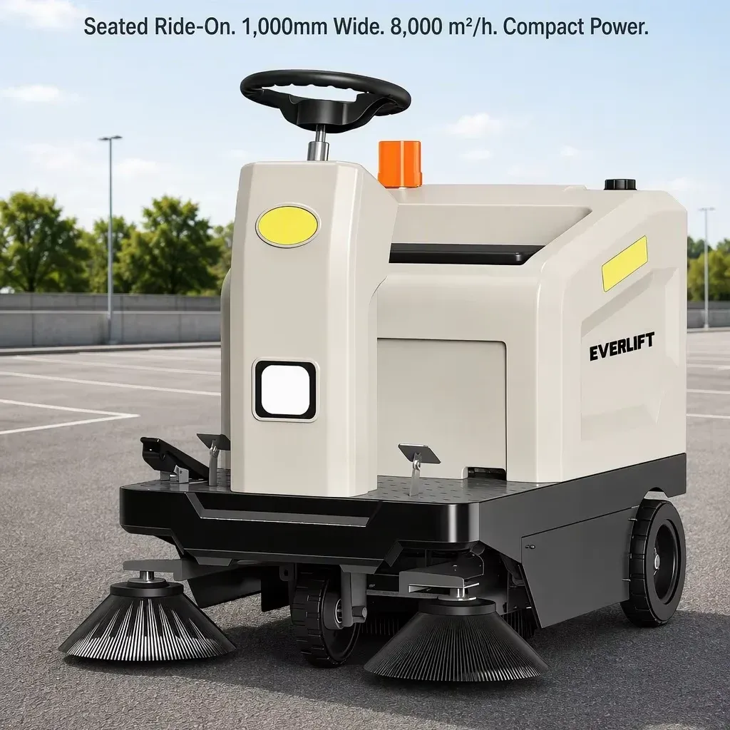 Industrial Ultrasonic Cleaner Ride-On Self-Propelled 24V