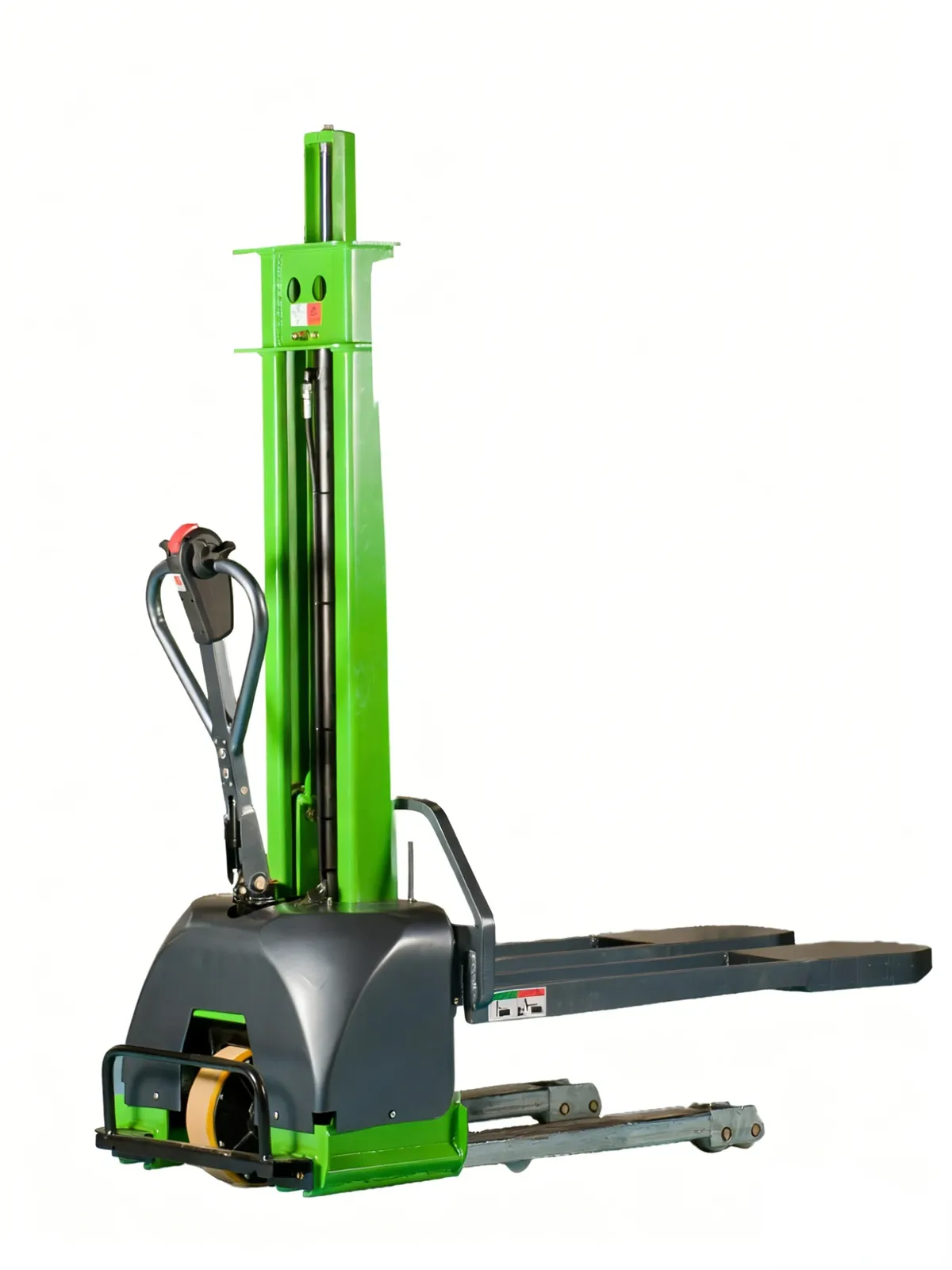 All-Electric Self-Lifting Stacker Forklift with 1 Ton photo 1