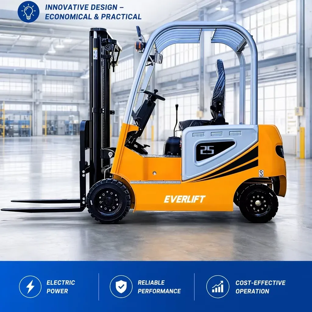 FB25 2500 kg Electric Forklift Truck Lithium-Ion Battery Forklift 3 Ton photo 1