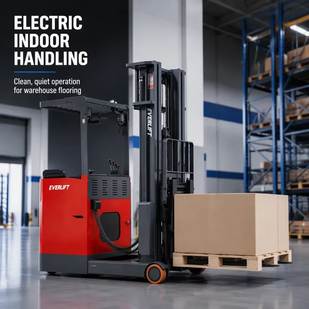 Seat-on Electric Reach Truck Forklift 1.5 Ton photo 5