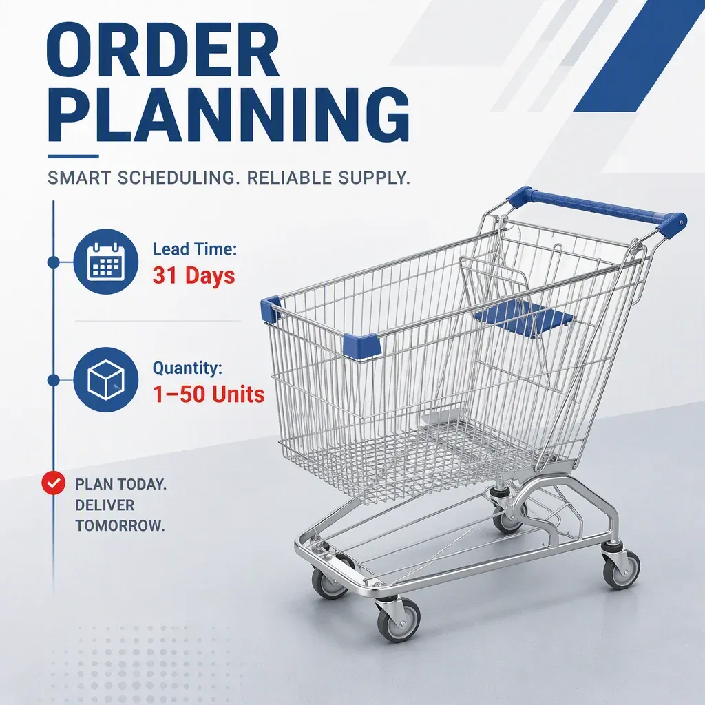 180L Metal Different American Style Shopping Trolley detail 8