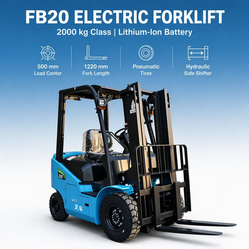 FB20 2000 to 2500 kg Electric Forklift detail 10