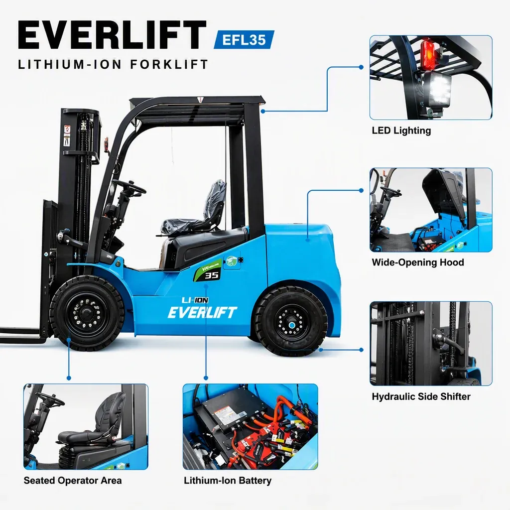 FB20 2000 to 2500 kg Electric Forklift detail 9