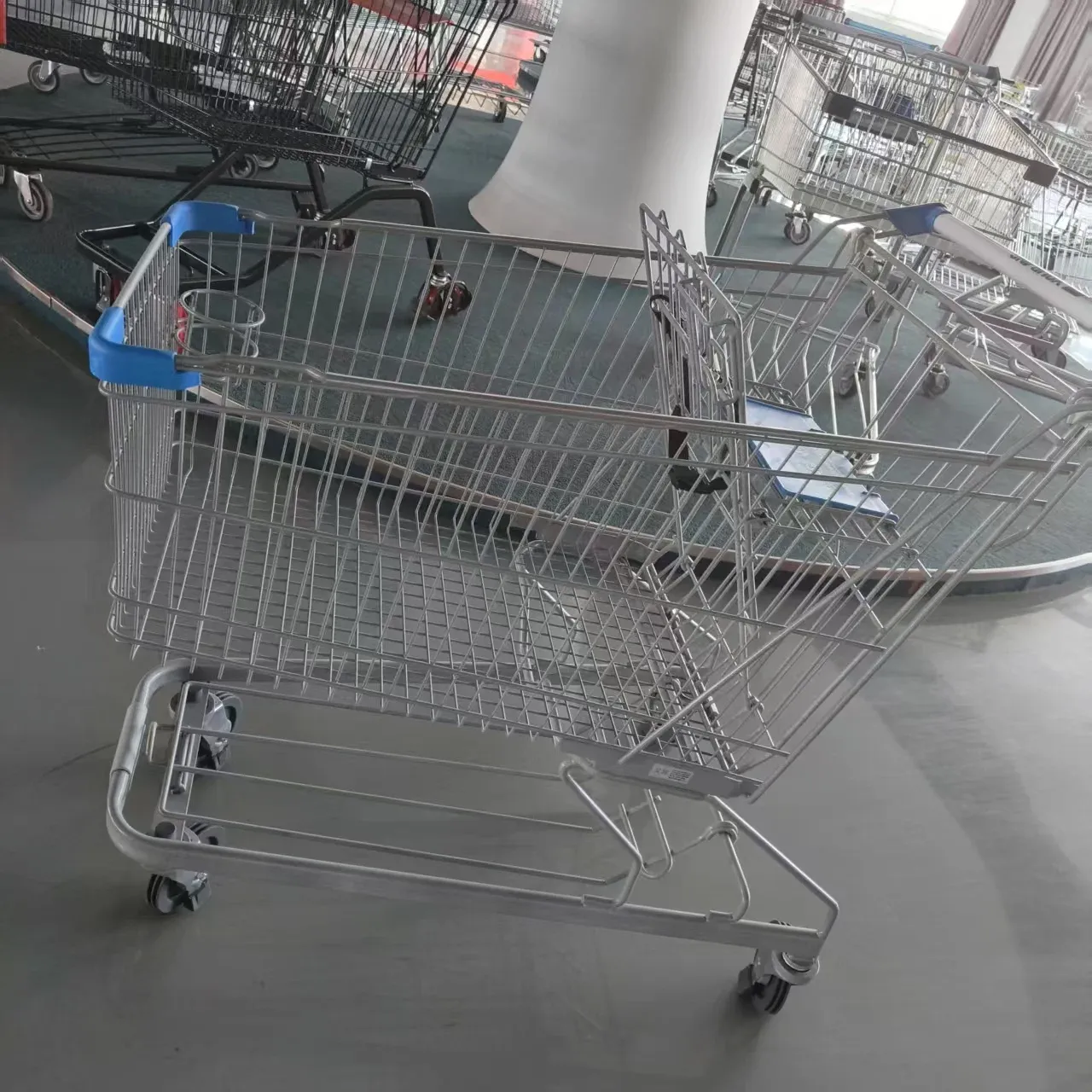 American Style 150L Metal Supermarket Grocery Store Shopping Trolley photo 3
